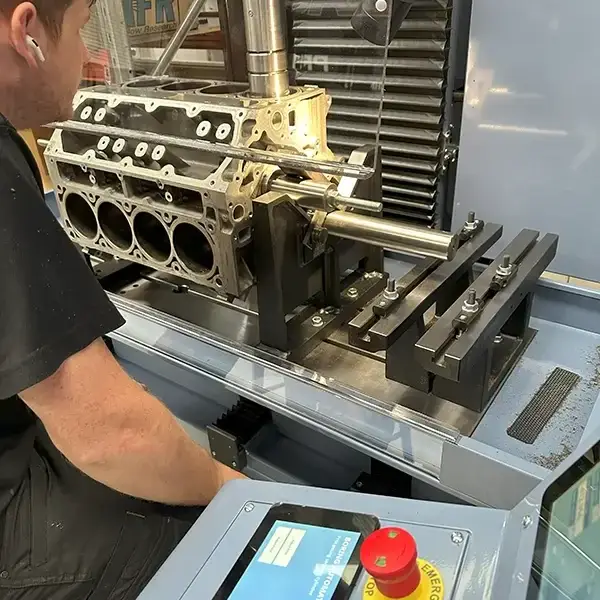 Jono on the Comec ACF200 CNC