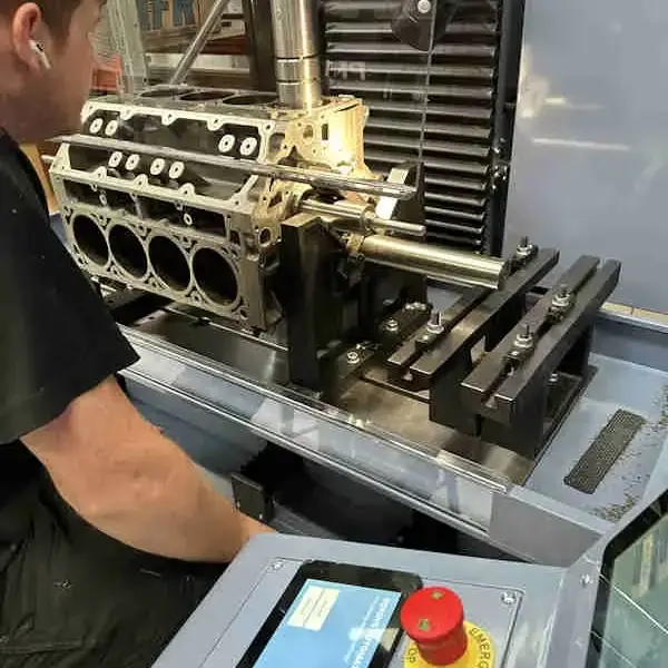 Jono on the Comec Boring machine